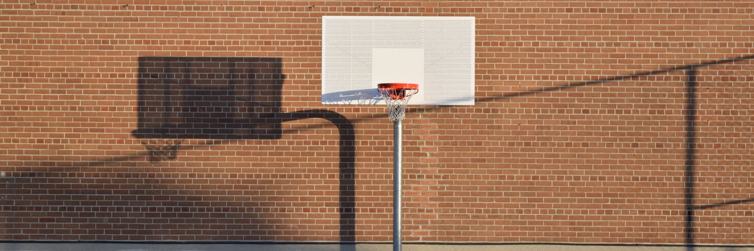 basketball hoop on court