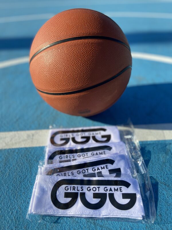 Girls Got Game Head Tie (White/Black)